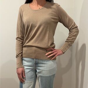 Faconnable Tan Knit Sweater